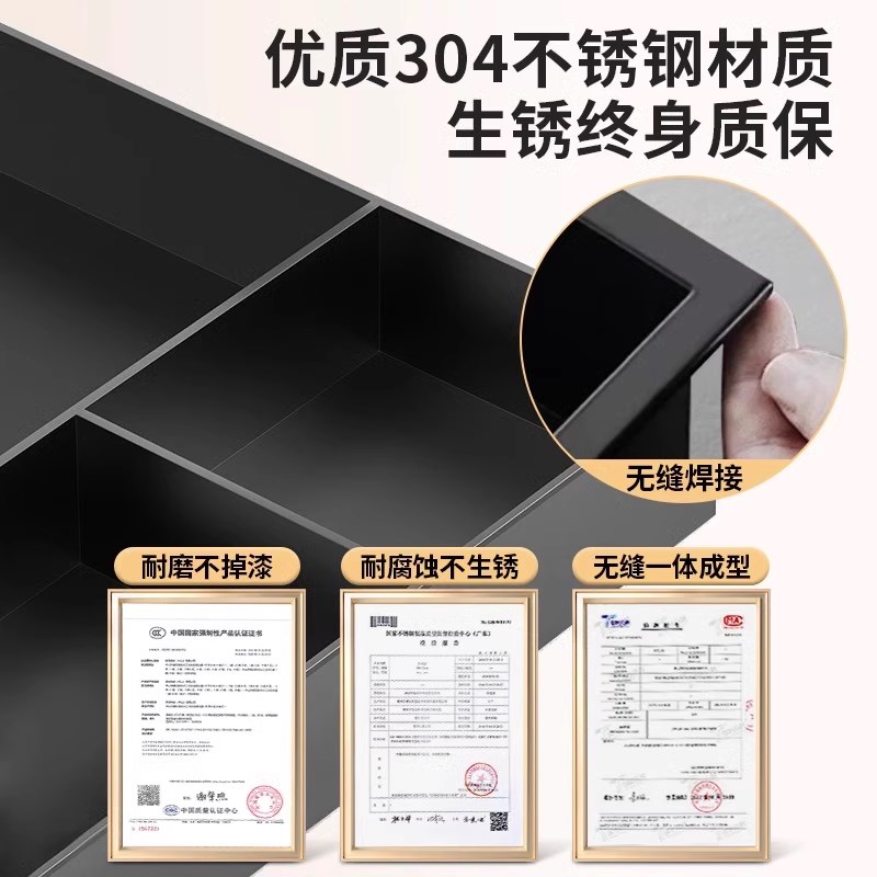 电视不锈钢嵌入式置物架背景墙壁内嵌304壁龛客厅定制金属展示柜