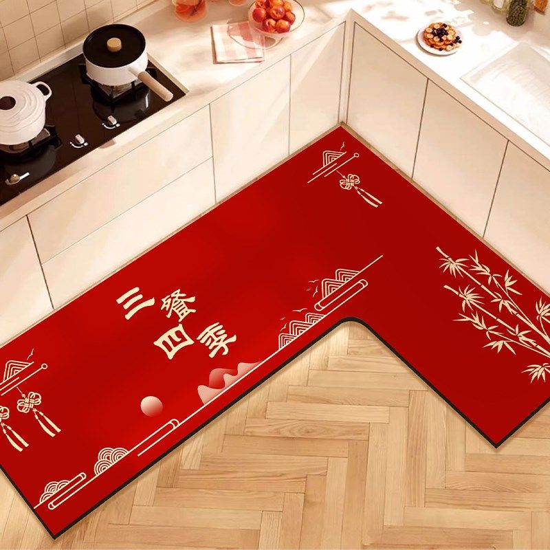 L形厨房专用地垫硅藻泥吸水吸油防滑脚垫防摔保护垫家用可裁剪,居家布艺,厨房地垫,淘宝优惠券,粉丝福利购,淘宝优惠卷