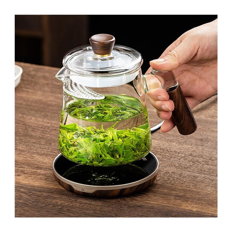 月牙过滤公道杯茶滤茶漏一体加厚玻璃茶壶泡绿茶泡茶器