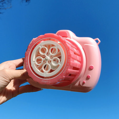 吹泡泡机五孔照相机儿童网红少女心全自动大泡泡枪器玩具出泡超多