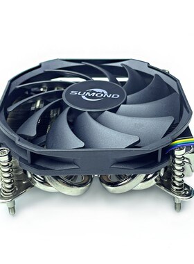 下压镀镍12代12400ITX电脑机箱32高薄款cpu散热器115X 1700 1366