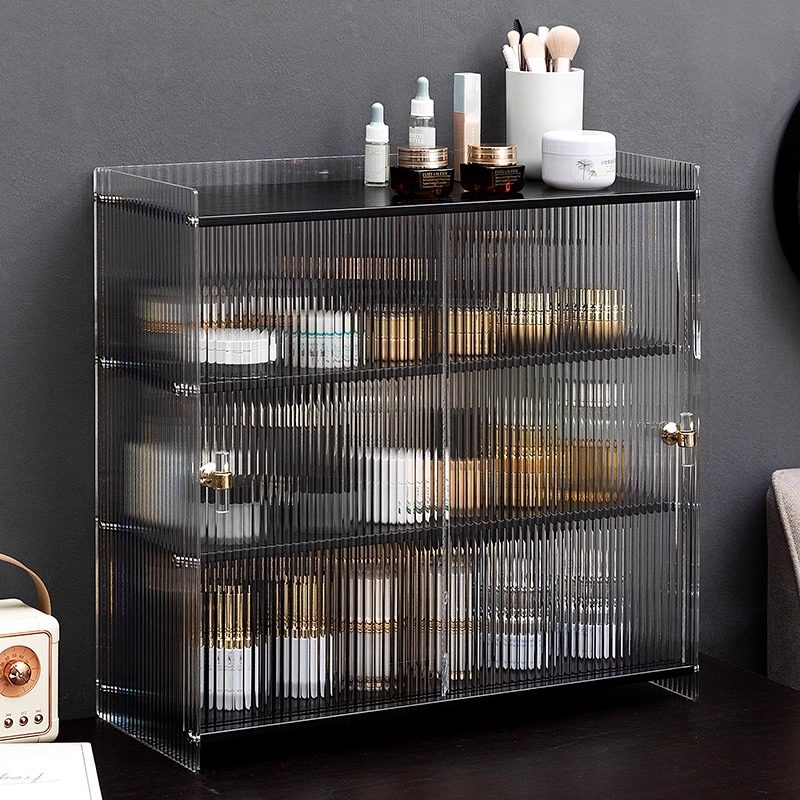 桌面收纳盒收纳柜茶具展示柜子餐具化妆品厨房收纳柜水杯子置物架,收纳整理,桌面收纳盒,淘宝优惠券,粉丝福利购,淘宝优惠卷