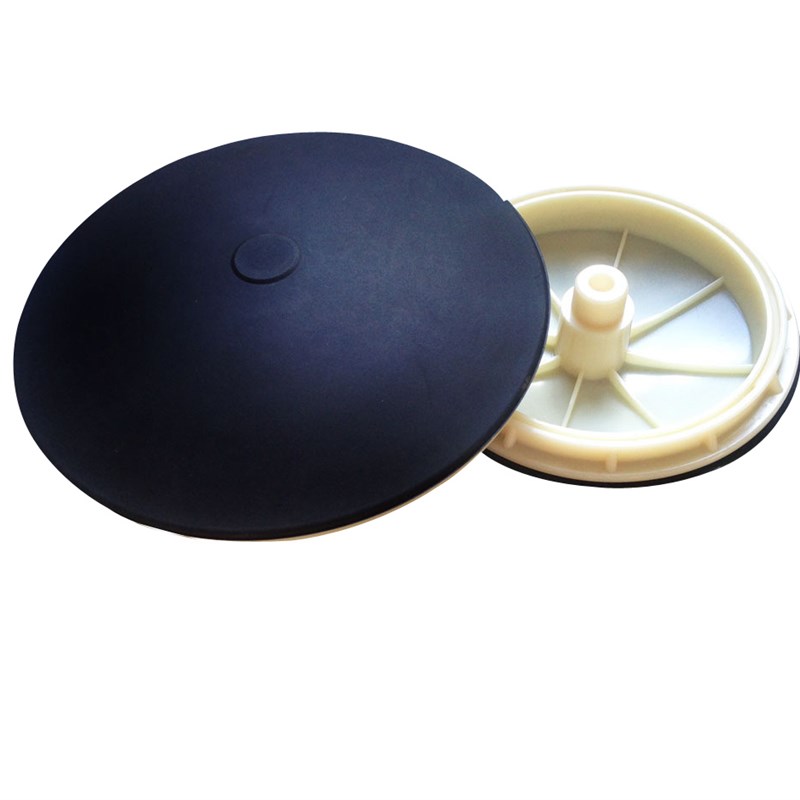 盘式曝气器微孔加厚曝气头增氧污水处理曝气盘硅胶膜片散气马鞍座