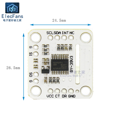 MAX44009光强度 BME280大气压强温湿度环境监测气象站传感器模块