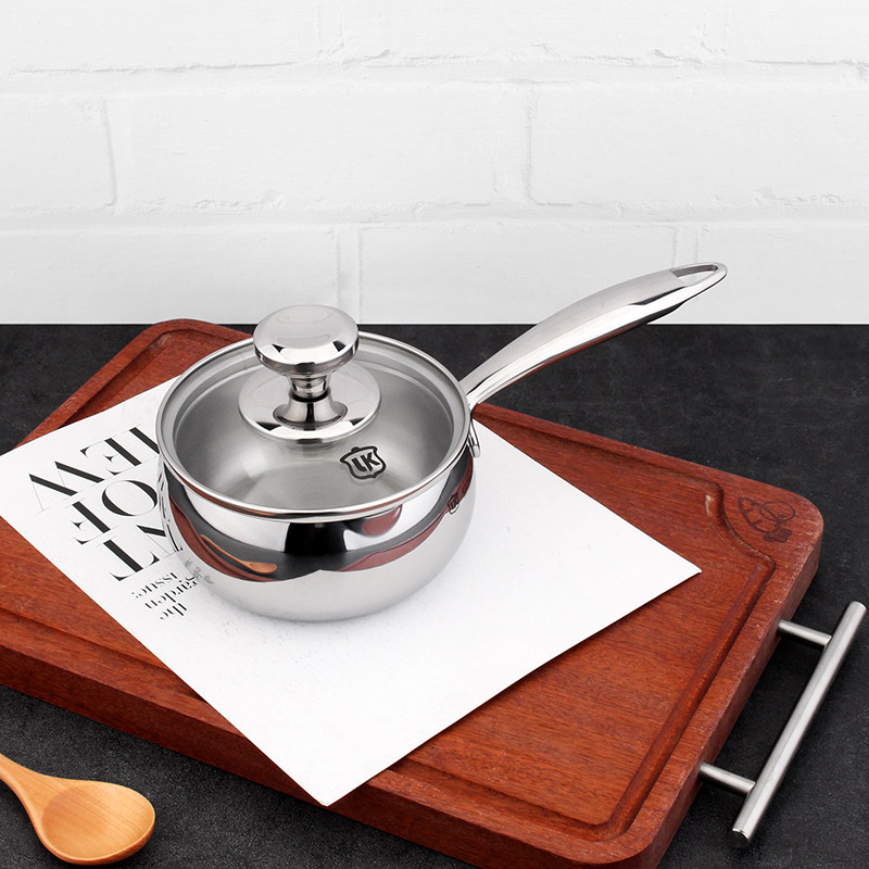 18/10不锈钢加厚单柄12cm小资奶锅带导流口热奶煮粥宝宝辅食泼油,厨房/烹饪用具,奶锅,淘宝优惠券,粉丝福利购,淘宝优惠卷