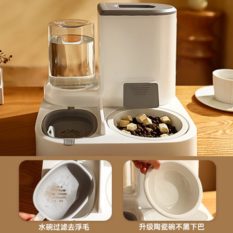 猫咪自动喂食器狗狗饮水机喂水流动水G不插电喝水神器水壶宠物用