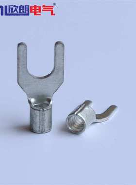 HINL叉型裸端头 Y型线耳 U型线耳 SNB1.25-4/3.7亚锡冷压接线端子
