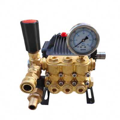 1814超压泵头清洗机1814型超压泵头外轴款柱塞全铜15升 包邮