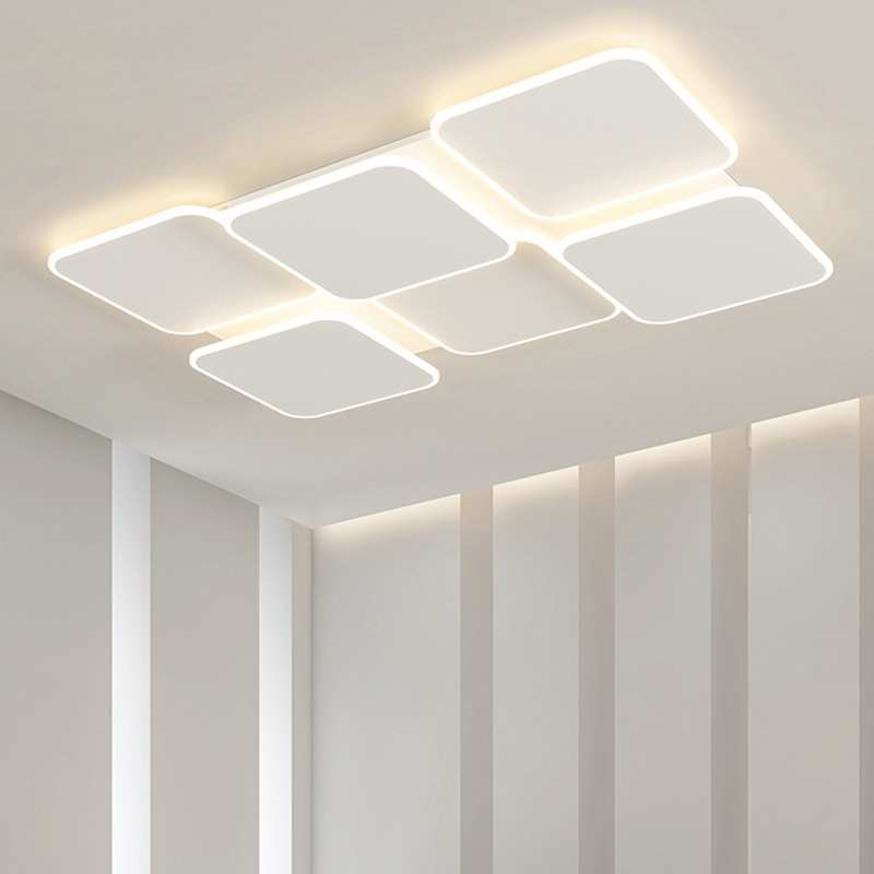 家装灯饰吸顶灯奶油风家用时尚高端北欧现代全屋套装组合中山灯具