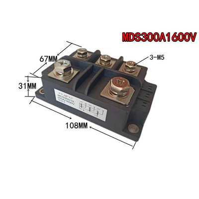 MDS300A1600V三相整流桥模块 MDS300-16桥式整流模块 厂家直供