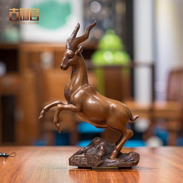 羊摆件紫铜工艺品客厅房间家居装饰品可爱电视酒柜桌面创意小礼品,家居饰品,装饰摆件,淘宝优惠券,粉丝福利购,淘宝优惠卷