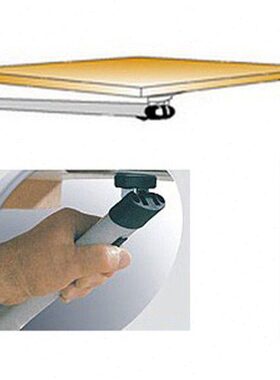 房车折叠桌腿高度可以截总高度710mm椭圆形铝合金折叠脚餐桌腿