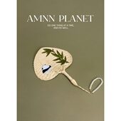 风便携珍珠链手摇芭蕉扇子 新中式 AMNN 可爱熊猫手工编制蒲扇夏季