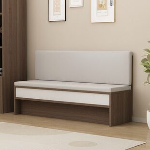 实木卡座餐桌椅家用小户型餐厅简约阳台沙发椅储物柜软包转角定制