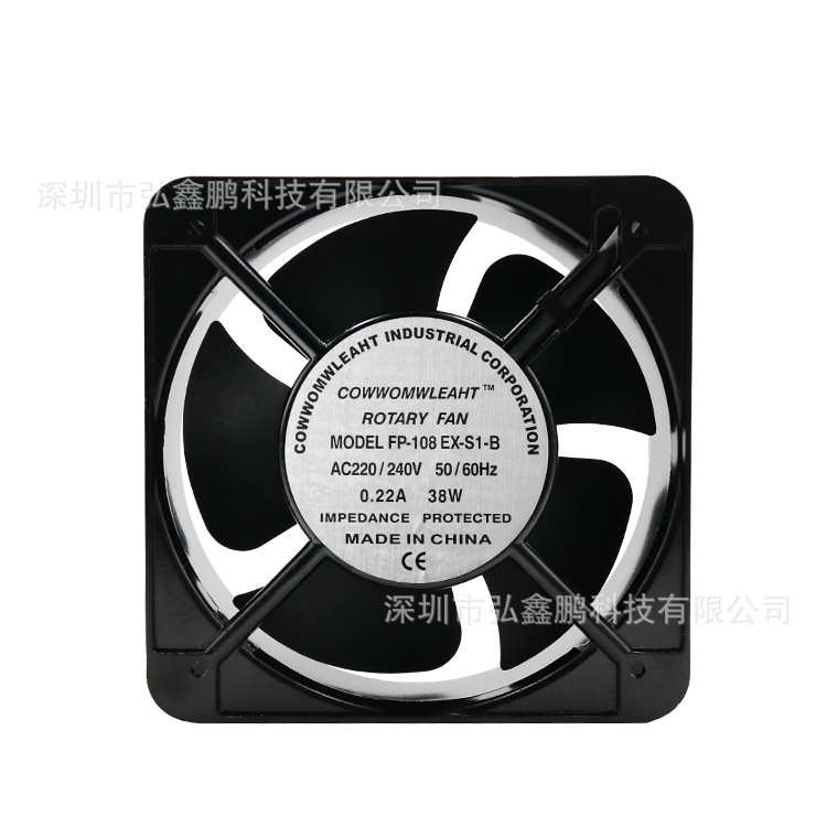 机柜风扇 FP-108EX-S1-B 15CM AC220V 电箱配电柜工业排气扇 轴流
