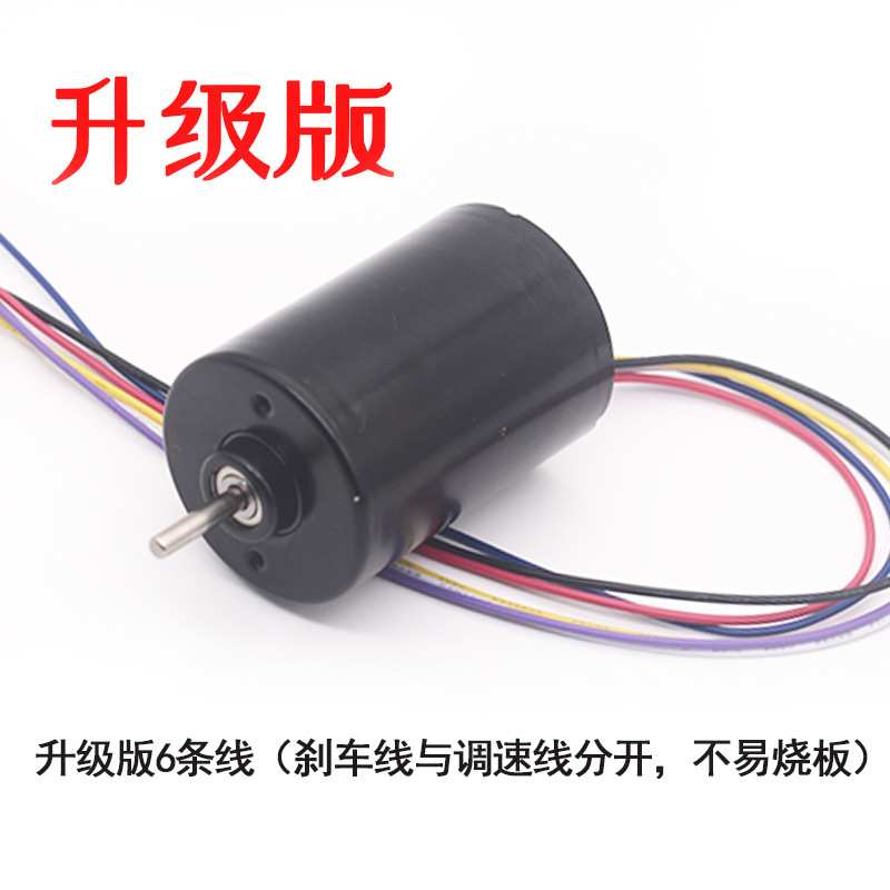 RS-3650微型直流无刷电机钢管马达可控正反转内置驱动高速无刷24V