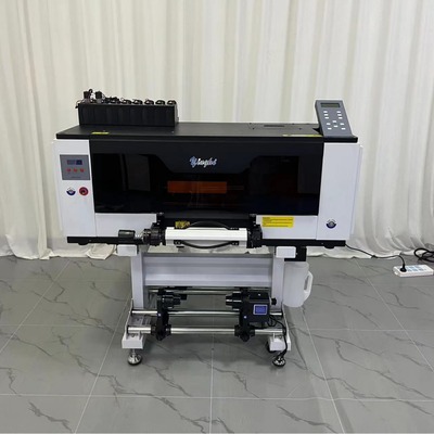 四色UV-DTF水晶标印刷机工业级金属烫金标设备A3卷材高速打印机