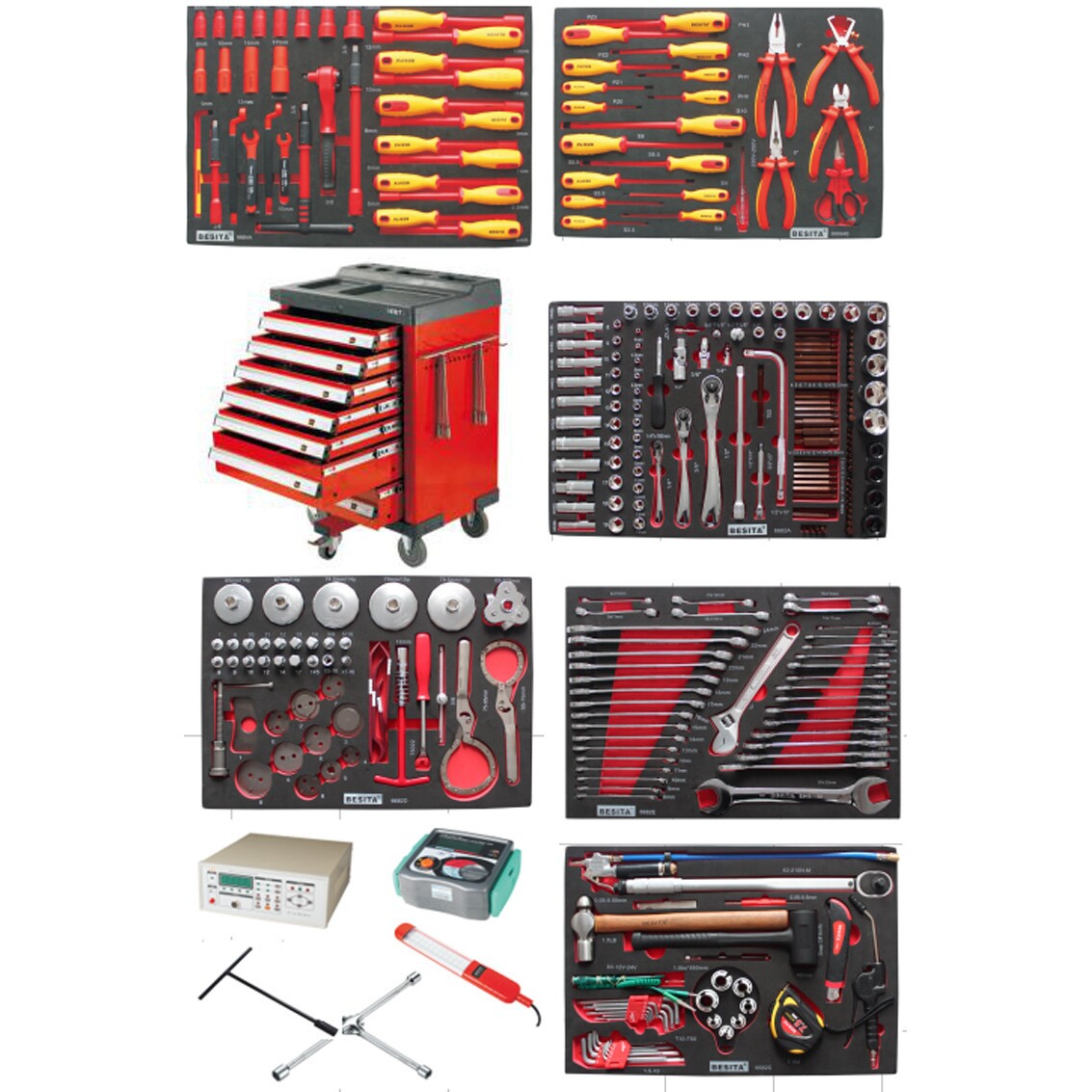 新能源汽车工具解决方案314件1000V高压绝缘耐压检测仪器维修工具