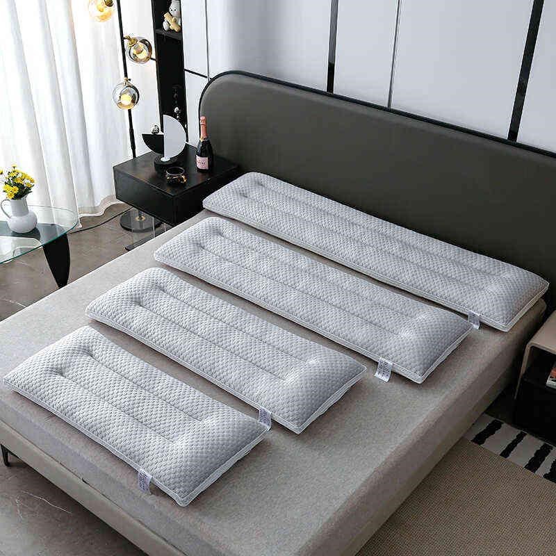 双人长枕头一体长枕芯助睡眠护颈椎整头1.2米1.5m1T.8米情侣长条