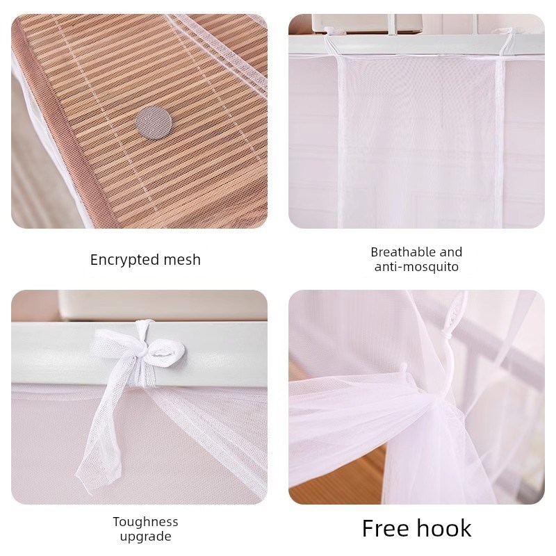 2025新型双层床免安装蚊帐大学宿舍单人床90X190特殊一体床帘