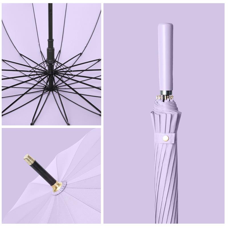 骨直柄雨伞女晴雨两用长柄伞车载大号暴雨加大自动直杆伞