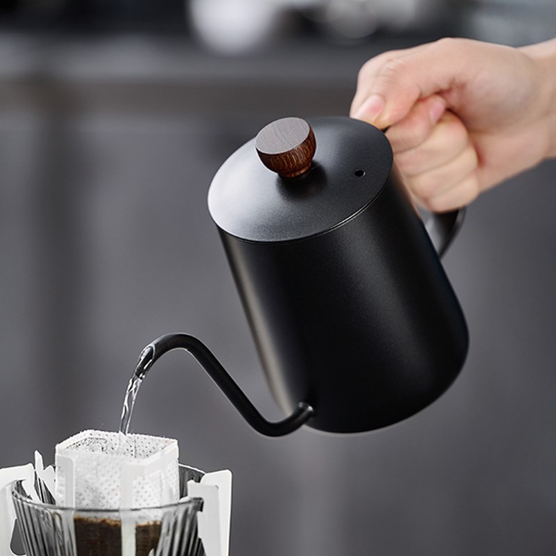 野啡手冲咖啡壶 不锈钢挂耳壶冲泡壶长嘴细口壶专业手冲咖啡器具