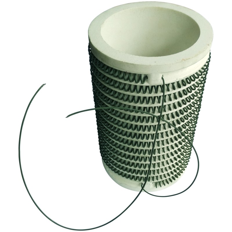 管式加热器刚玉瓷管加热高温加热丝熔金银炉膛 螺纹管外丝管筒