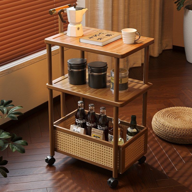 中古风小推车客厅可移动小边几茶水架小户型沙发边多功能置物架子,住宅家具,移动边几/推车,淘宝优惠券,粉丝福利购,淘宝优惠卷