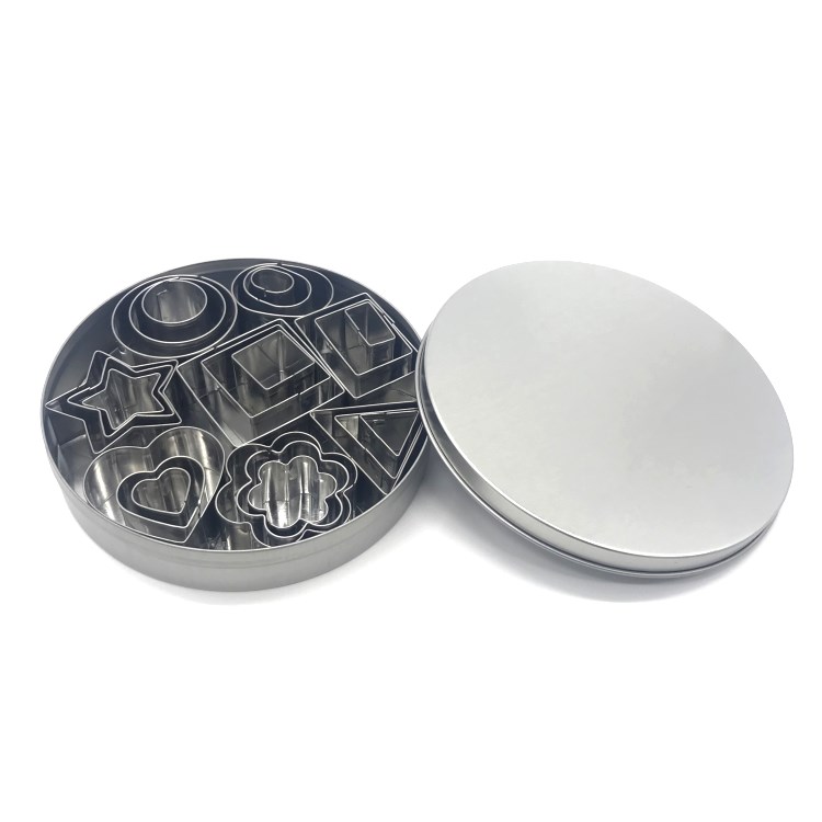 304不锈钢12头圆形光级切模蔬菜切饺子皮工具家用烘焙饼干模具