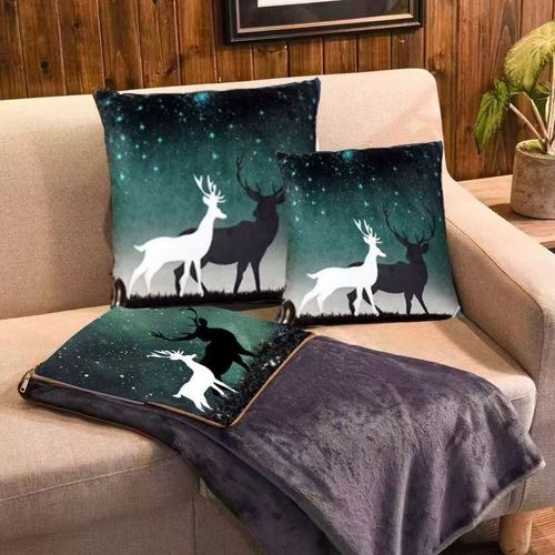 汽车抱枕被毯两用办公室客厅空调沙发午睡被被午休毯抱枕被二合一