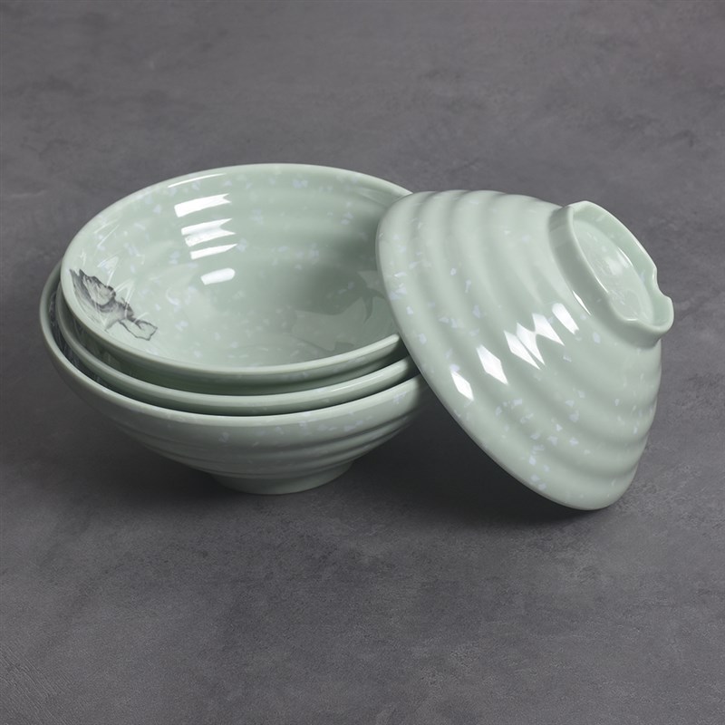 密胺面碗商用仿瓷拌面凉皮大汤碗塑料粥碗馄饨水饺餐具早餐碗包邮