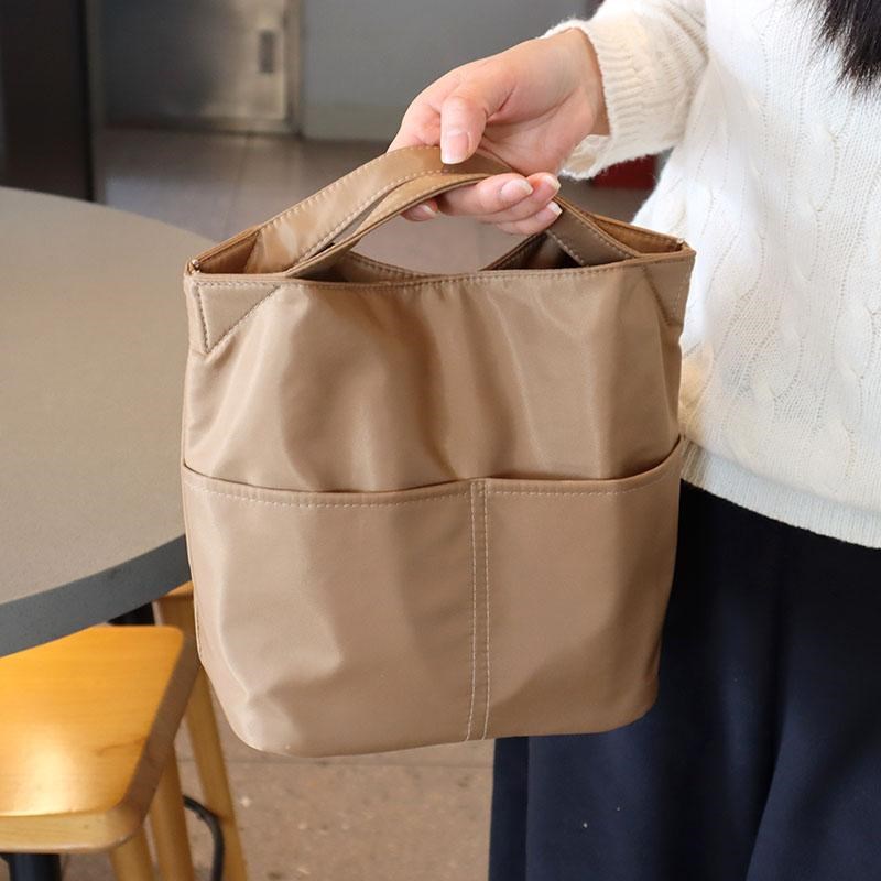 时尚简约饭盒包内胆可拆离保温袋子手提便当包铝箔加厚手拎妈咪包