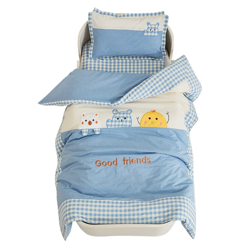 幼儿园被子三件套儿童午托班六件套午睡被褥宝宝入园床品春夏
