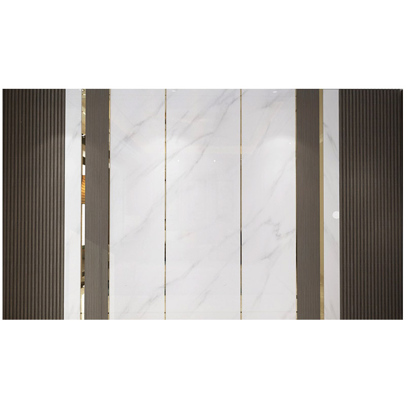 新品实木格栅电视墙板免漆饰面板木饰面竹木纤维背景墙.石纹现代