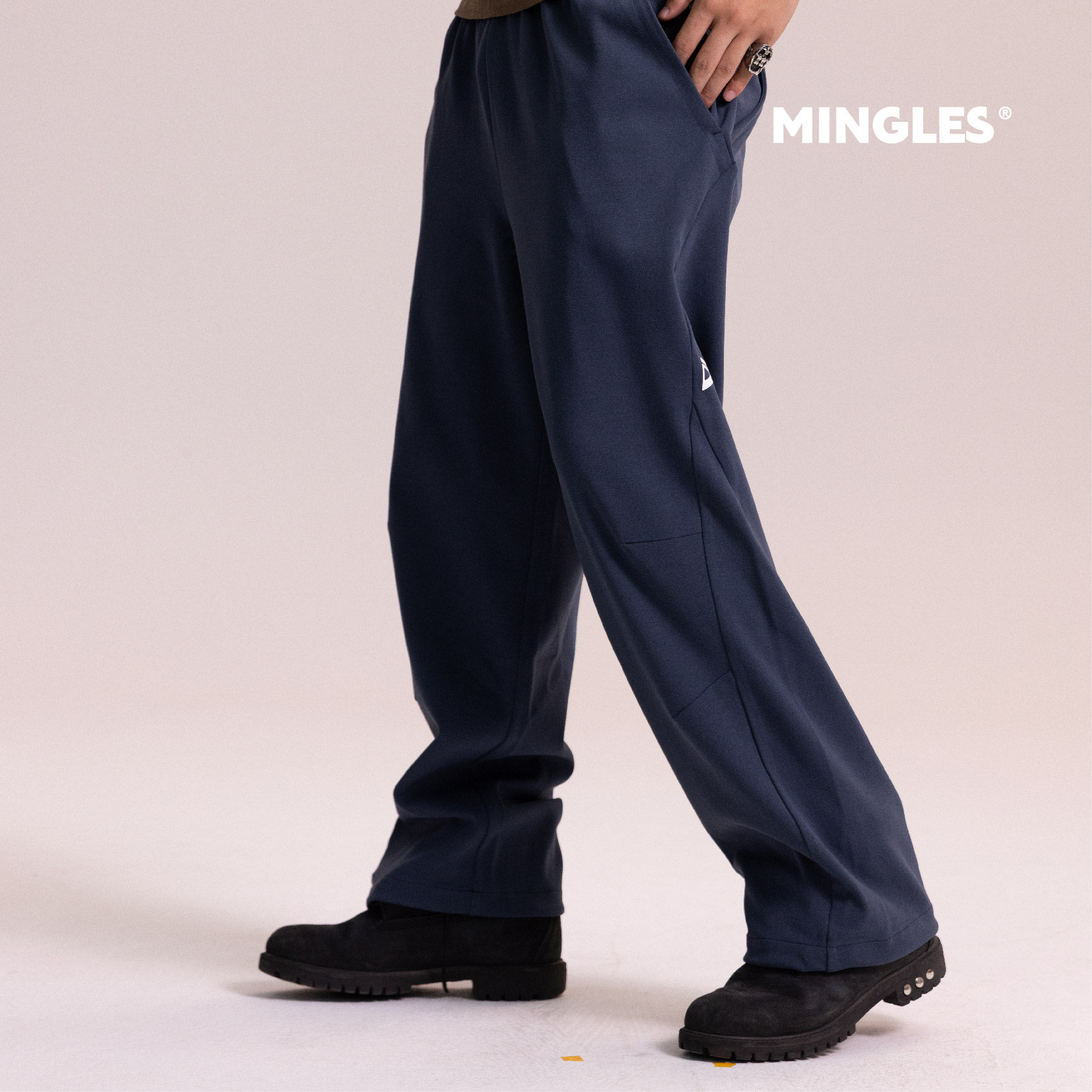 MINGLES休闲运动卫裤