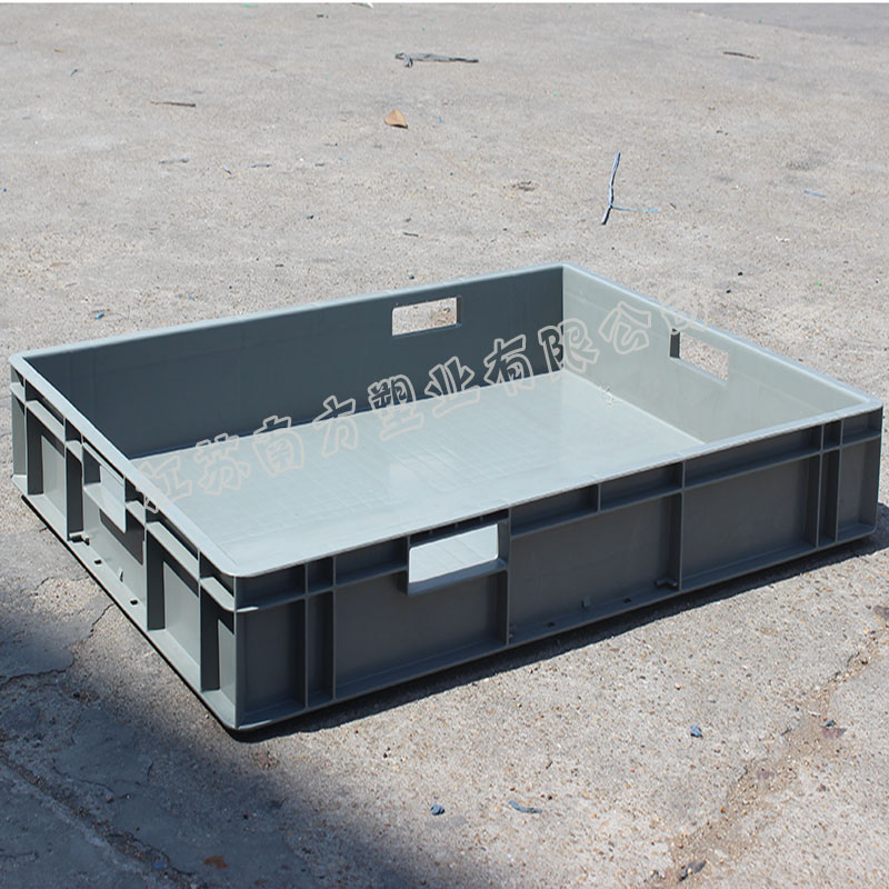 塑料箱子物流箱加厚长方形大号浅盘胶箱PP食品转运筐胶箱过滤盒