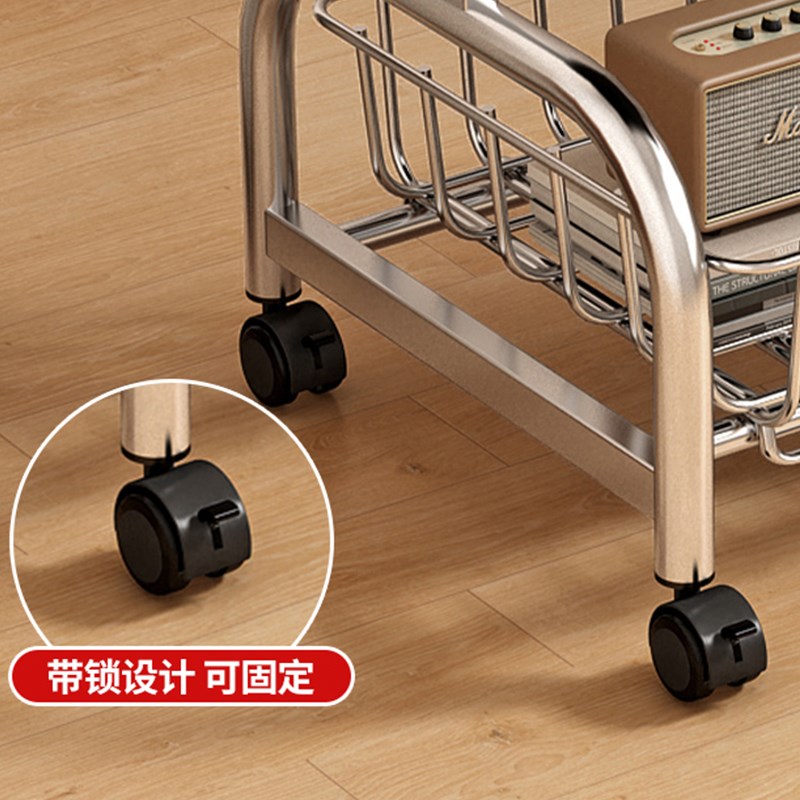 可移动边几家用沙发边几茶几带轮小户型客厅阳台小推车卧室置物架