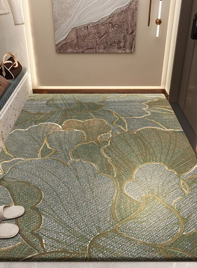 入户门地垫新款欧j式高级玄关地毯防滑免擦洗可裁剪家用进门口脚