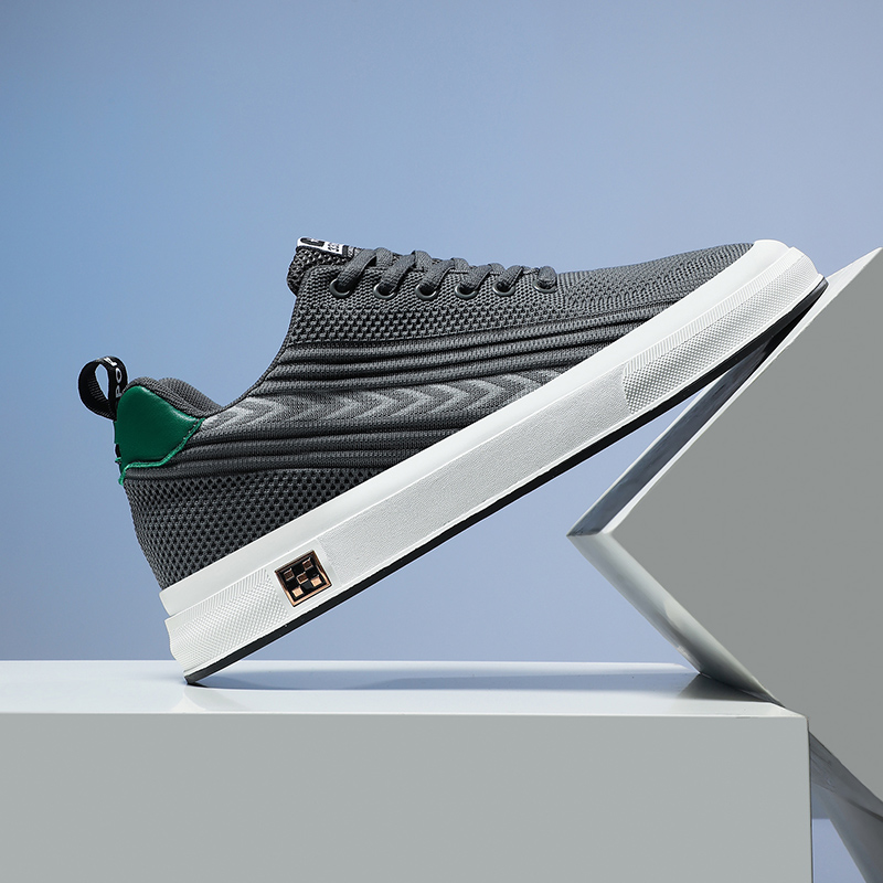 夏季网面休闲板鞋内增高男鞋10cm8cm6cm网面透气45码大码46增高鞋