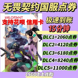 无畏契约国服点券充值代充端游瓦充w值/988/648/348/198点券代充