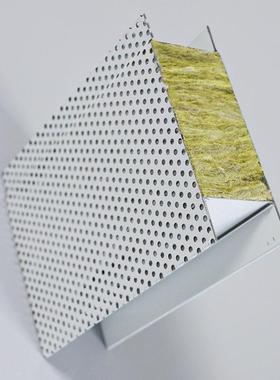 50857mm彩钢岩棉夹芯板材保温隔热实净复吸音合夹芯板岩棉化板