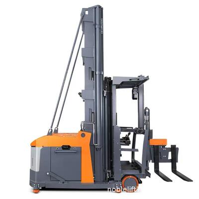 .6吨1座驾式人上三向堆42183垛道车窄巷叉车15.5m升降堆高行车