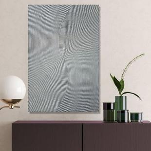 简约轻奢纹理装抽象NOAH-546绘油画厅玄关酒店轻手奢竖版抽象手客