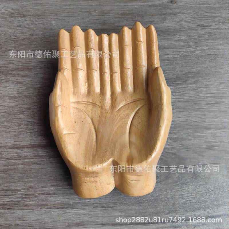 房款创意木质雕刻手果盘家居客厅书办公室摆件MQG新佛装饰类艺术