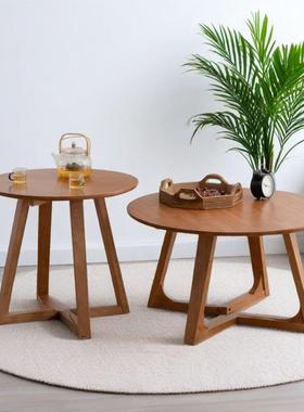 北欧形实木小茶几多边功能创茶意圆CKT桌休闲几轻奢客厅餐厅阳台