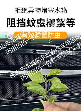 用红旗E-专QM5汽车防虫网前脸中网用改装BOL装饰条汽车适配件