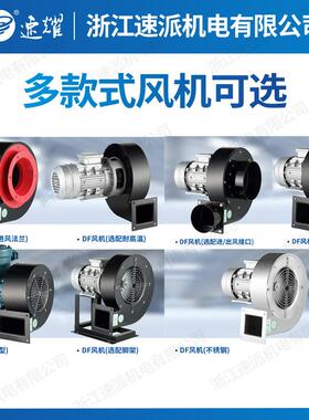 DF离心风机引多翼0式耐鼓风机低噪音高温风机工业风扇强力22V3DF