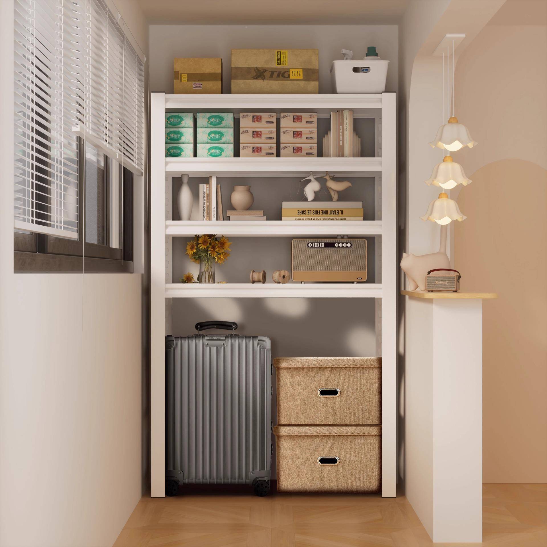 下JYHJ-101空式置架洗衣物上方机架子家用行李箱收架厨纳房阳台储