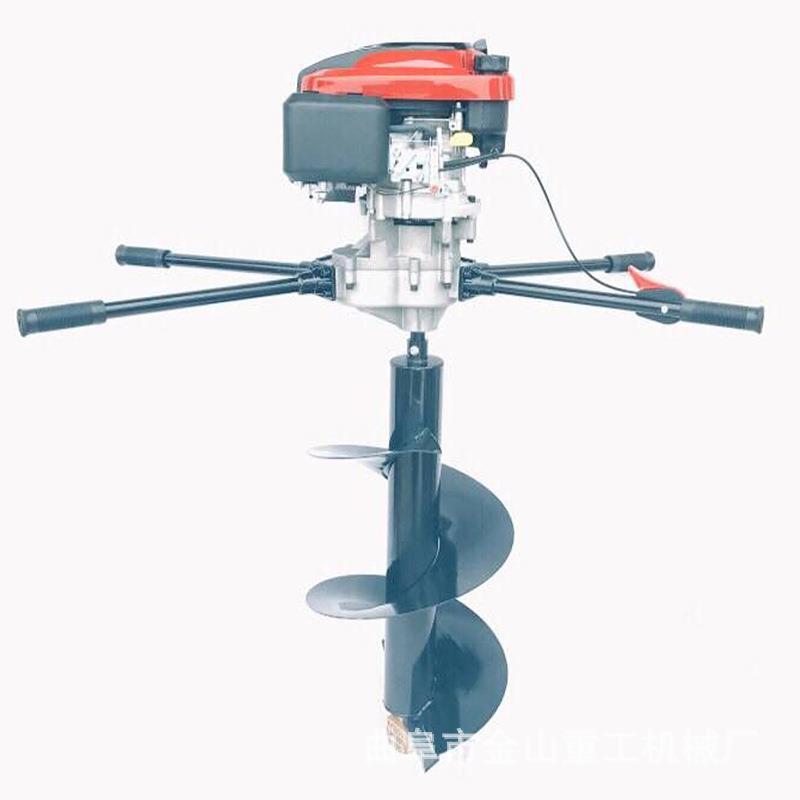 225cc双人操作钻冰机东北钓鱼用冰层钻孔机果树施肥挖坑机