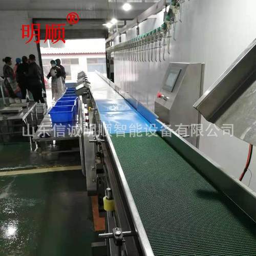 屠宰场用自动分级称鸭掌鹅掌禽类分等级称重商用自动精准分级称